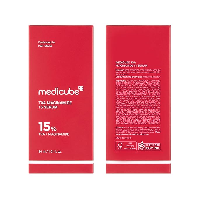 medicube TXA+Niacinamide 15% Glow Facial Serum for After Spot Care | All-in-One Daily Korean Skincare | Uneven Skin Tone, Texture, and Hydration Care | High-Potency Tranexamic Acid 5% | 1.01 fl.oz-BrightBean Baby