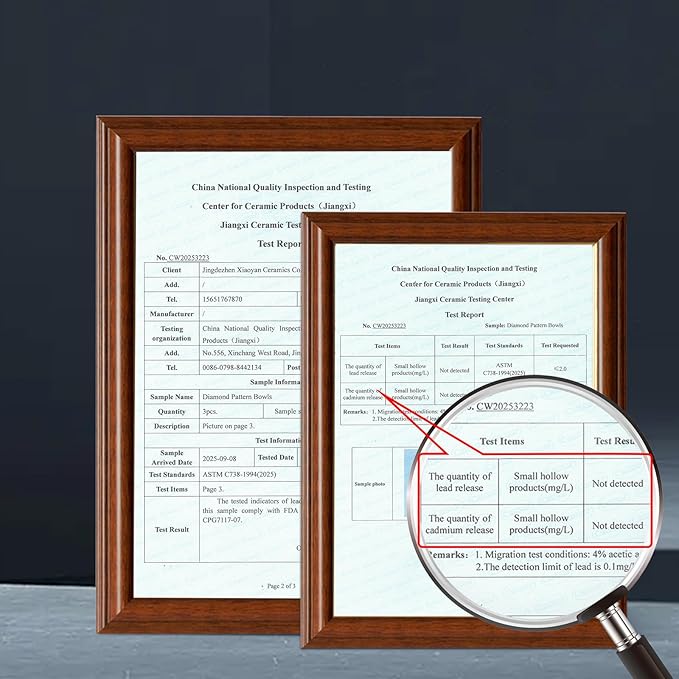 Yeacccng Ceramic Soup Bowls Set of 3, 46oz Deep Soup Bowls, Scratch-Resistant, Lead-Free, 8 inch Diamond Pattern Soup Bowl for Oatmeal,Salad,Pasta,Soups,Dessert,Fruits, Dishwasher & Microwave Safe