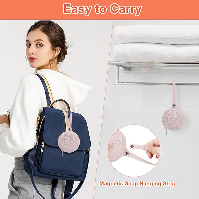 Desing Wish Silicone Lip Balm Holder with Silicone Zipper Pouch, Portable Lip Balm Keychain Sleeve - Silicone Storage Bag for Lip Balms/Small Cosmetics/Earphones/Keys - Pink-BrightBean Baby