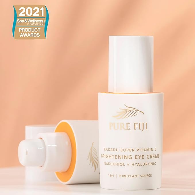 PURE FIJI Eye Cream Vitamin C Brightening Eye Cream, Under Eye Cream for Wrinkles and Bags, Under Eye Cream For Dark Circles, Smoothing & Anti-Aging Skincare (0.5oz/15ml)-BrightBean Baby