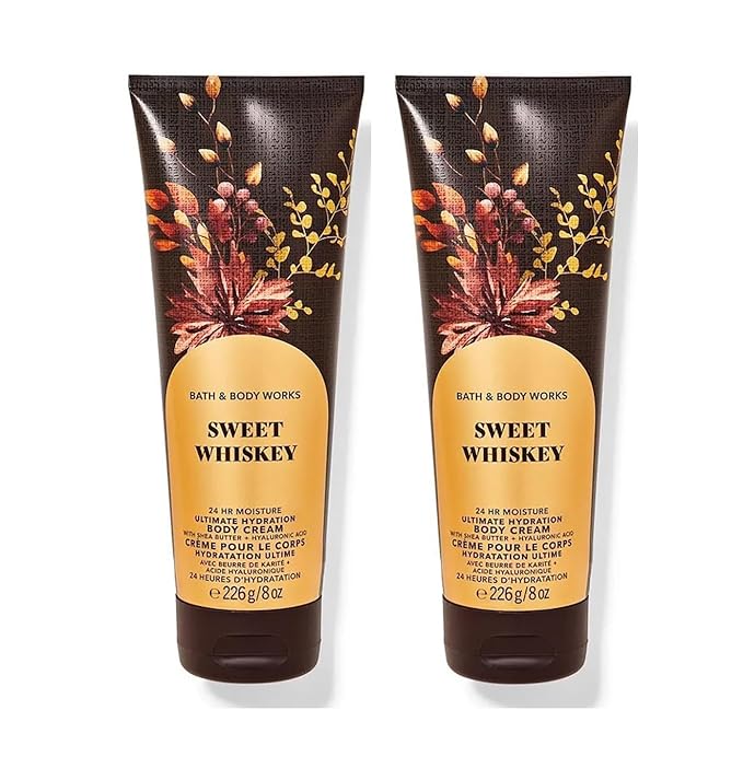 Bath & Body Works Ultimate Hydration Body Cream For Women 8 Fl Oz 2- Pack (8 Ounce (Pack of 2), Sweet Whiskey)-BrightBean Baby