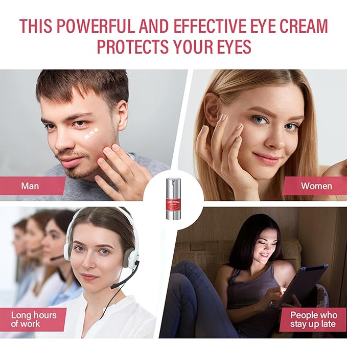 Retinol Eye Cream For Dark Circles And Puffiness, Repair Under Eye Retinol Cream with Hyaluronic Acid and Collagen, Smooth Fine Lines, Wrinkles, Bags & Dark Spots, Tightens Eye Skin Care(Retinol)-BrightBean Baby