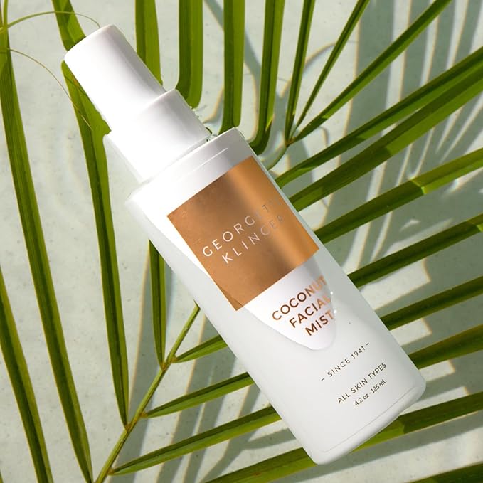 Georgette Klinger Coconut Facial Mist - Hydrating, Long-Lasting Makeup Setting Spray with Moisturizing Antioxidants for Dewy Matte Face, Protects and Plumps Dehydrated Skin - 4.2 oz-BrightBean Baby