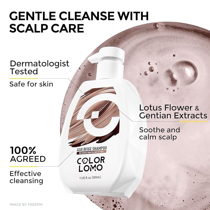 Ultra Color Safe Shampoo | Help Prevent Fading & Provide Subtle Color Replenishment | Prolong Color Vibrancy and Enhance Shine | Vegan & Cruelty-Free Formula | For Brown Color Treated Hair-BrightBean Baby
