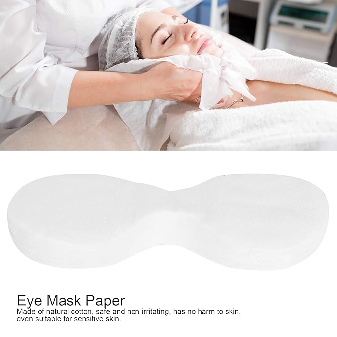 Eye Mask Paper, 600pcs Disposable Ultra-thin Eye Mask Paper DIY Beauty Salon Eye Mask Sheet DIY Eye Mask Paper Beauty Salon Eye Mask Sheet for Moisturizing Eye Care Tool Suitable for All Skin Types-BrightBean Baby