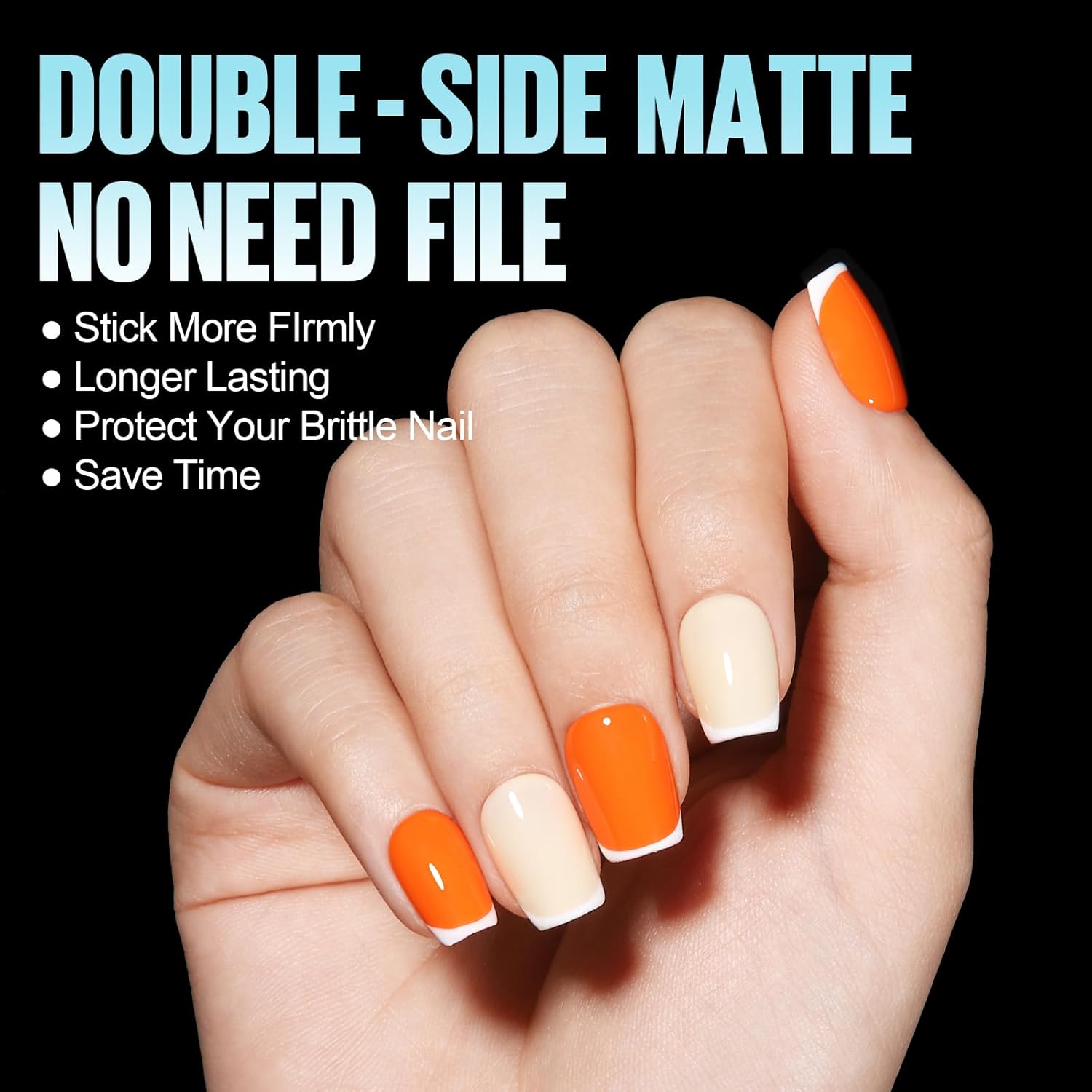 TOMICCA Short Coffin Gel Nail Tips, Full Cover Short Nail Tips, 360Pcs Soft Coffin Nails Matte Fake False Acrylic Press on Nail Home DIY Nail Salon 15 Sizes-BrightBean Baby