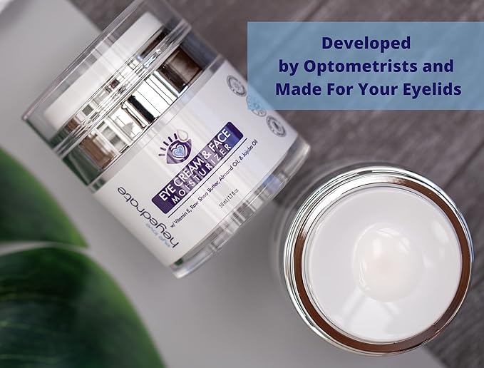 Eye Cream and Face Moisturizer with Organic Aloe Juice, Shea Butter, Almond Oil, & Jojoba Oil | Anti-Aging Eyelid and Facial Moisturizer to Reduce Dark Spots, Dark Circles & Wrinkles (1)-BrightBean Baby