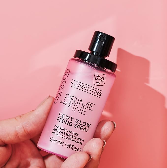 Catrice | Prime & Fine Illuminating Dewy Glow Spray | Transparent and Fast Drying Fixing Spray| Paraben Free & Vegan | Cruelty Free (Pack of 1)-BrightBean Baby