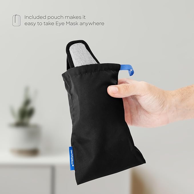 Ostrichpillow Eye Mask, Sleep Mask for Men Women 100% Blackout, No Pressure On Eyes, Soft & Breathable, Adjustable Fit, Travel Bag Included-BrightBean Baby