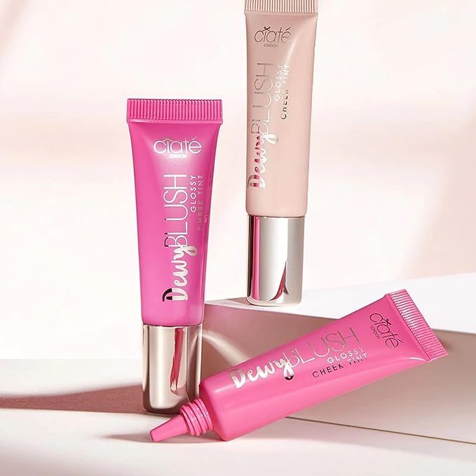 Ciaté London Dewy Blush Glossy Cheek Tint, Brightening Yuzu Extract, Detoxing Dragon Fruit Extract, Refreshing Fruit Scent, Coconut - 1-BrightBean Baby