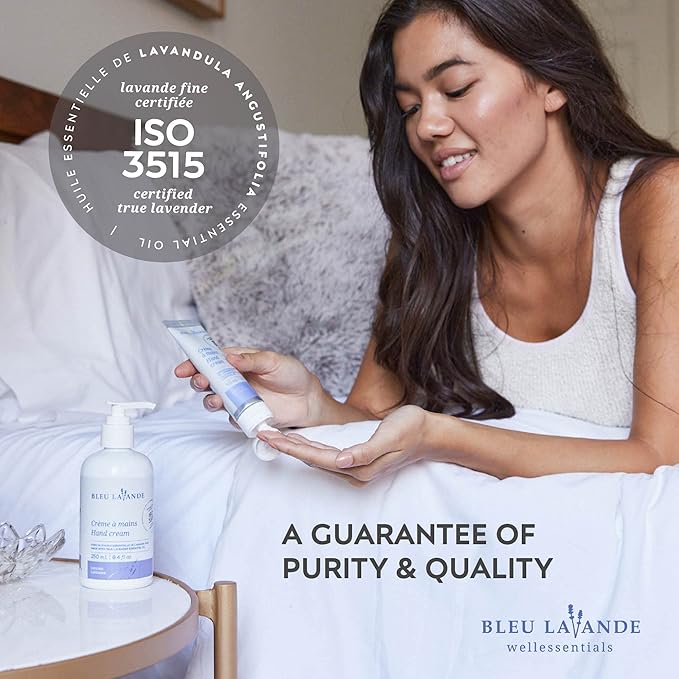 Bleu Lavande - Soothing Hand Care Aromatherapy Set – Lavender Hand Soap & Lavender Hand Creams – Infused with Premium and 100% Pure Lavender Essential Oil - Natural & Vegan Lavender Products-BrightBean Baby