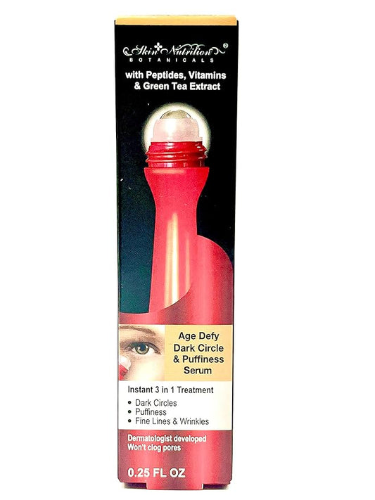 Eye Serum Roller Ball Massage, with Peptides, Vitamins, and Green Tea Extract-BrightBean Baby