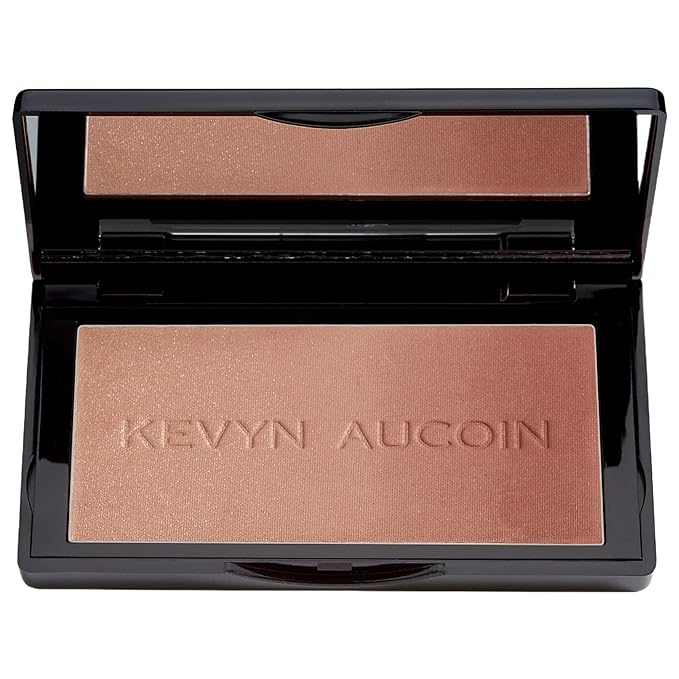 Kevyn Aucoin The Neo-Bronzer, Sundown Deep: 3 in 1 makeup palette. Highlighter, blush & bronzer in one smooth gradient makeup compact. Shimmer & matte in light, medium & deep. Sun-kissed to bronzed.-BrightBean Baby