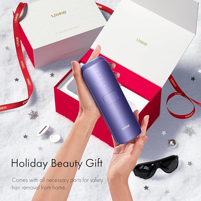 Ulike Laser Hair Removal for Women and Men, Air 3 Ice-Cooling IPL Device Hair Removal for Nearly Painless & Long-Lasting Results, 3 Modes & Auto Flashing for Fast Full Body Hair Removal from Home-BrightBean Baby