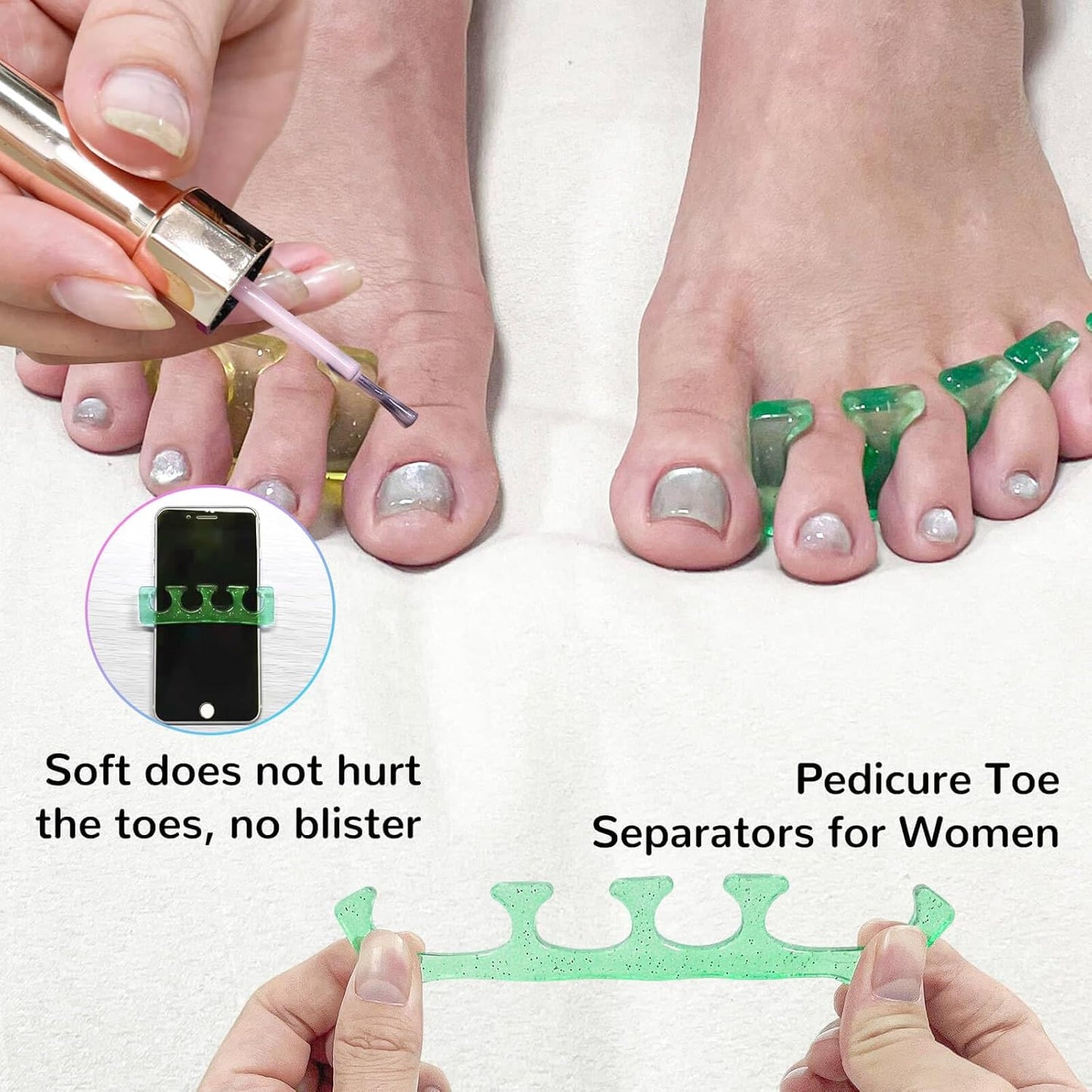 Toe Nail Separator,Toe Separators,Toe Separators Use for Separation of Toenails or Nails as Well as Polishing of Nail Polish.-BrightBean Baby