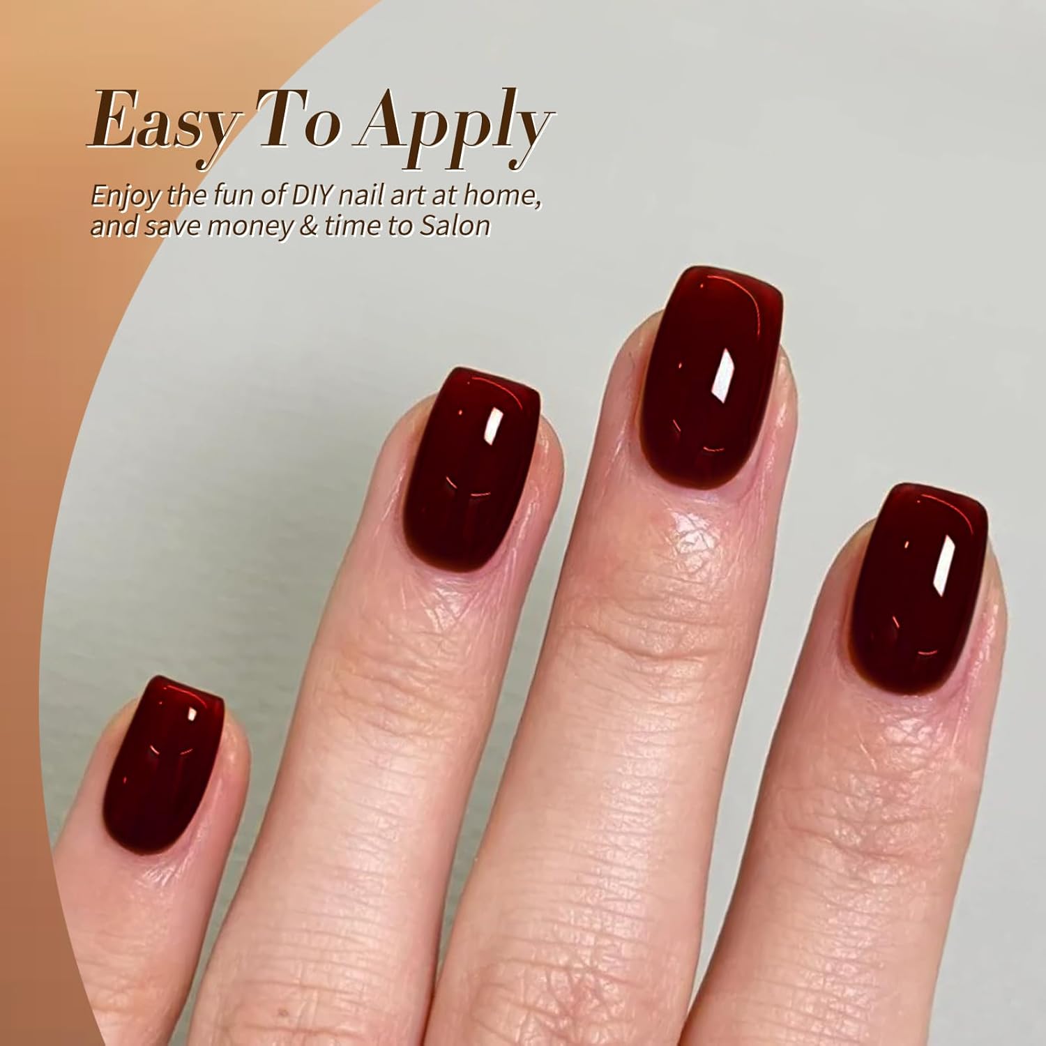 Born Pretty Jelly Gel Nail Polish Fall Winter Brown Chocolate Nude Skin Tone Milky White Gel Polish Neutral Beige Khaki Gel Polish Kit Nail Art Kit for Salon Manicure and DIY at Home 6PCS 7ML-BrightBean Baby