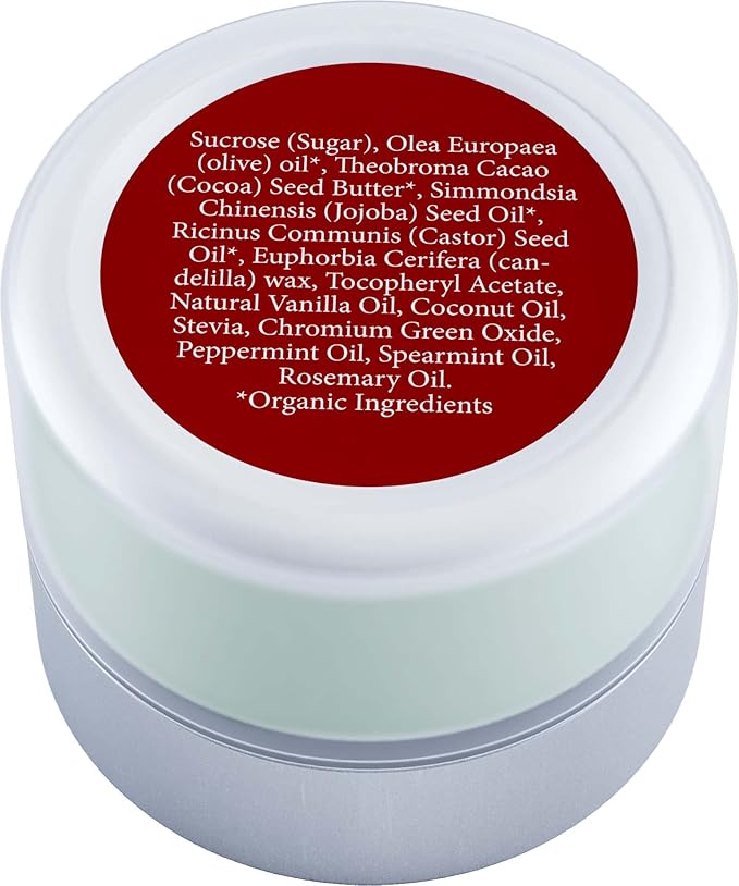 Lip Exfoliator Scrub and Lip Treatment - Gentle Lip Repair for Dry Cracked Lips and Lip Scrubs Exfoliator and Moisturizer - All Naturals Lip Brightening for Dark Lips (Peppermint)-BrightBean Baby