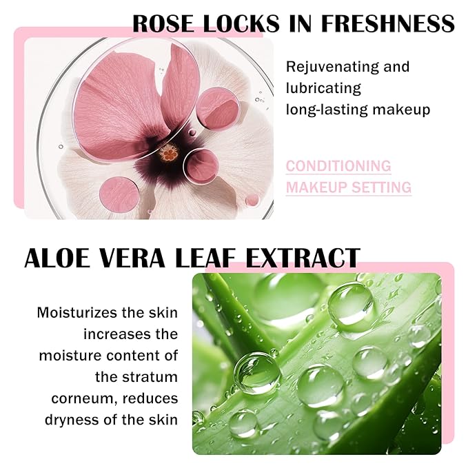 2PCS Makeup Setting Spray for Face,Waterproof Setting Spray for Makeup,Long Lasting Oil Control Finishing Holding Face Mist,Refreshing Hydrating Glossy and Matte Fixing Facial Mist Make Up Set A2-BrightBean Baby