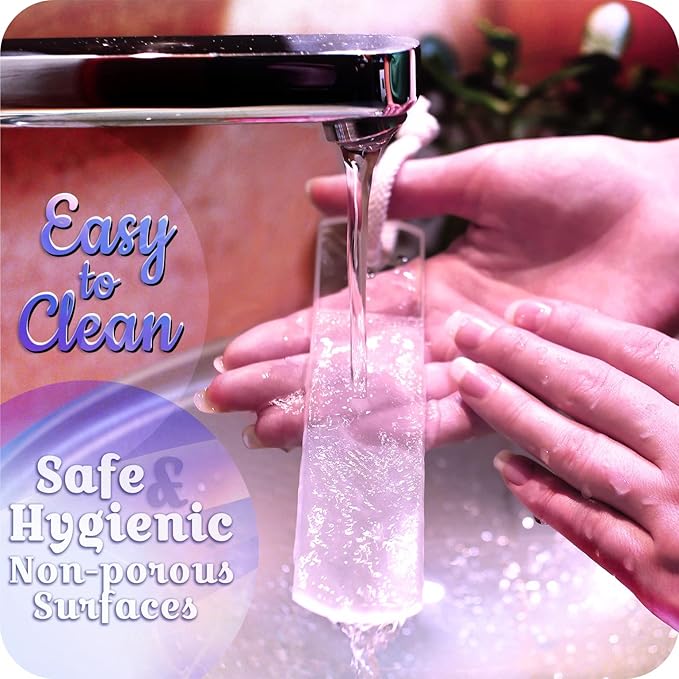 GLADZY Czech Glass Nail File Set - Multifunctional Nail Shiner Buffer, Callus Remover Foot Rasp, Glass Cuticle Pusher Manicure Stick, Etched Surface, Professional Nail Care Tool, Made in EU-BrightBean Baby