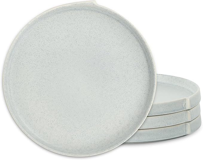 Stone Lain Bao 4-Piece Dinner Plate Set Stoneware, Blue-Grey