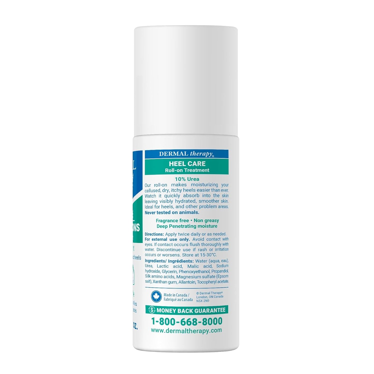 Dermal Therapy Heel Care Liquid Roll-On – Intensive Moisturizing & Repair for Cracked Heels, Dry & Rough Skin – Fast-Absorbing, Mess-Free Application – Hydrating Foot Care Treatment-BrightBean Baby