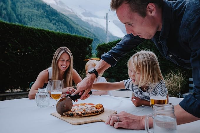 Ooni 12” Bamboo Wood Pizza Peel –12 Inch Pizza Spatula Paddle, Wooden Pizza Cutting Board, Pizza Oven Accessories