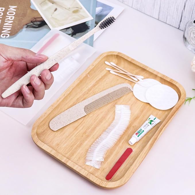 Hygiene Kit, Hygiene Kit Bulk, Travel Hygiene Kit With Toothbrush, Toothpaste, Care Package, Comb, Shower Cap, Individually Packed, Suitable For Hotel, Home, Camping, Travel (100-PACK)-BrightBean Baby