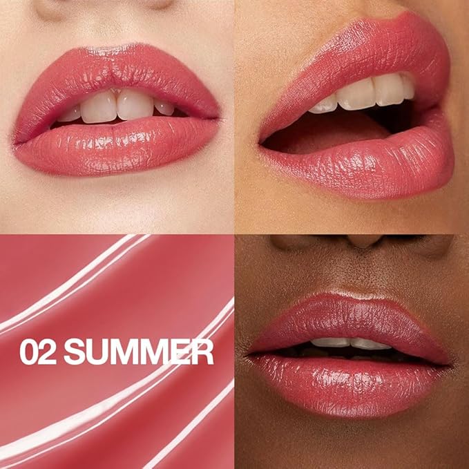 1Pcs Tinted Lip Balm Moisturizing Lipstick – Watermelon Peach Pink Sheer Hydrating Lip Color for Dry Lips – Nourishing Lip Balm for All Women with a Subtle Natural Scent (S02 Summer)-BrightBean Baby