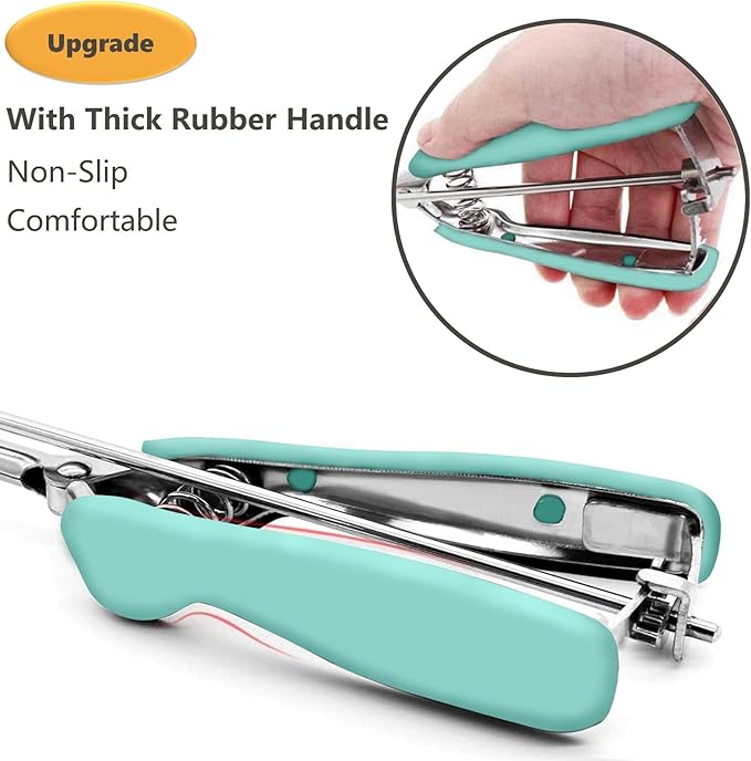 Ice Cream Scoop, Cookie Scoop, 5.3 Tbsp/ 80 ml/ 2.7 oz Cookie Scoops for Baking, 18/8 Stainless Steel Cookie Scooper for Baking, Ice Cream Scooper with Trigger Release, Cookie Dough Scoop(Mint Green)