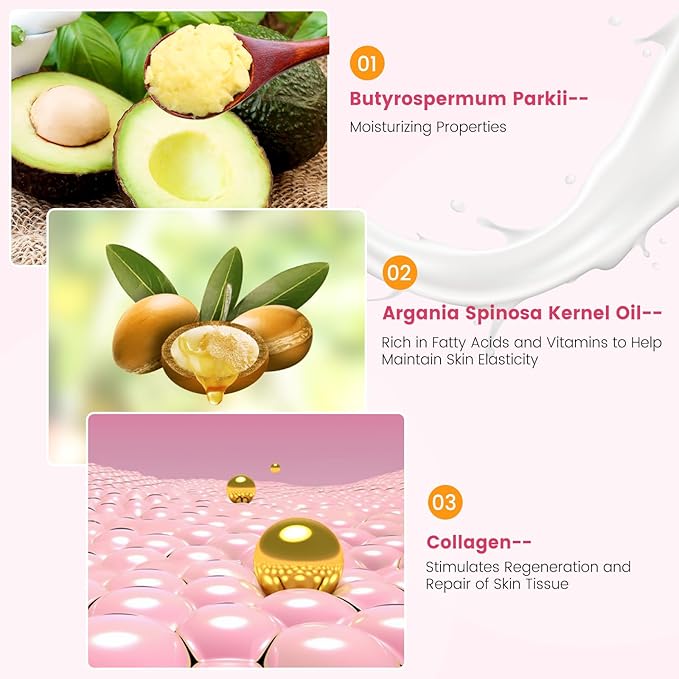 Stretch Mark Cream for Pregnancy - Brightening and Moisturizing with Collagen and Avocado Extract - Promotes Skin Elasticity and Fades Postpartum Stretch Marks - for Use on The Tummy, HIPS - 3.38 oz-BrightBean Baby