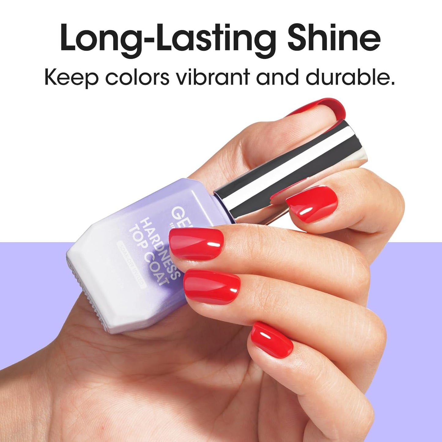 GELLEN No Wipe Gel Top Coat, 18ml Tempered Scratch Resistant Clear Nail Polish Finish, Soak Off UV Lamp Top Gel, High Gloss Shiny & Long Lasting Top Coat for Starter Nail Salon Art DIY Manicure-BrightBean Baby