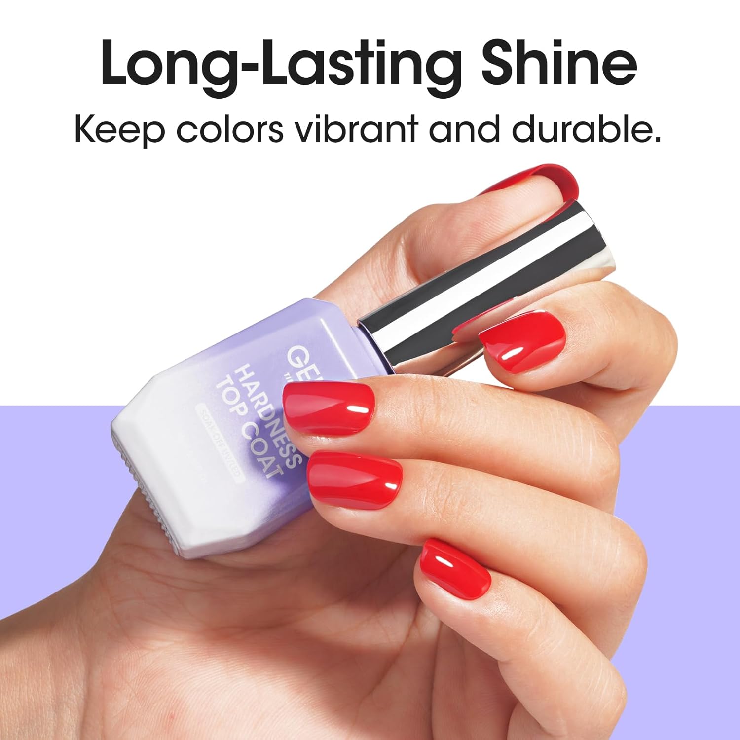 GELLEN No Wipe Gel Top Coat, 18ml Tempered Scratch Resistant Clear Nail Polish Finish, Soak Off UV Lamp Top Gel, High Gloss Shiny & Long Lasting Top Coat for Starter Nail Salon Art DIY Manicure-BrightBean Baby