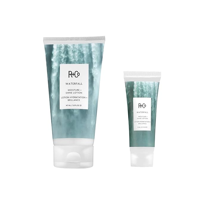 R+Co Waterfall Moisture and Shine Lotion (5 Oz) + Travel Size (.5 Oz) | Vegan + Cruelty-Free |-BrightBean Baby