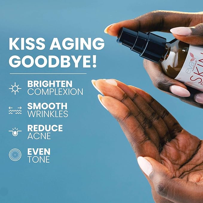 Eva Naturals Retinol Serum for Face – Anti Aging Night Serum with Hyaluronic Acid, Vitamin E, Witch Hazel, Aloe – Wrinkle Moisturizer, Dark Spot Corrector, Acne Scar Treatment, Skin Brightening – 2oz-BrightBean Baby