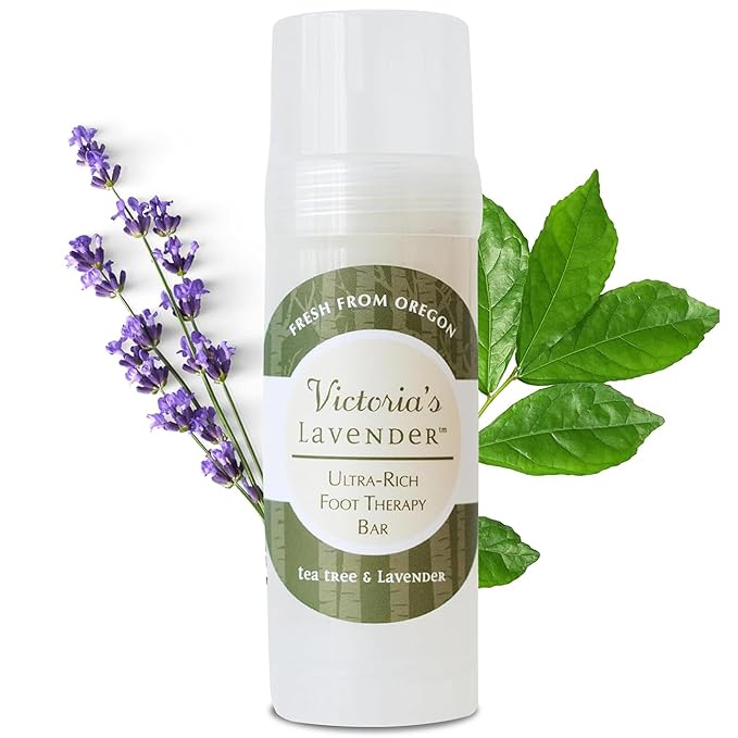 Victoria's Lavender Ultra Rich Foot Balm for Dry Cracked Feet - Heel Repair, Foot Softener Moisturizer with Lavender & Tea Tree Oil, Dry Feet Treatment & Care for Men & Women - Made in the USA - 2.5oz-BrightBean Baby