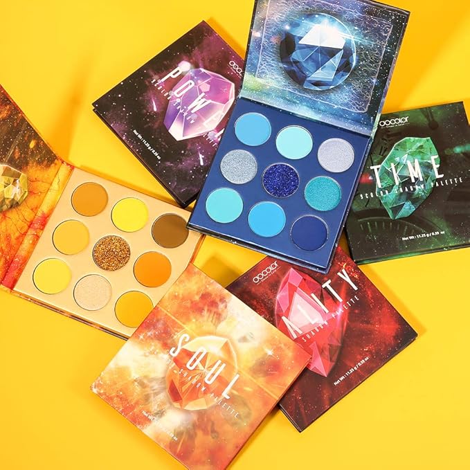 docolor Eyeshadow Palette 54Colors Gemstone Eye Shadow Palette Highly Pigmented Mattes Glitter Shimmers Smokey Cream Powder Blendable Long Lasting Waterproof Colorful Professional Makeup Palette-BrightBean Baby