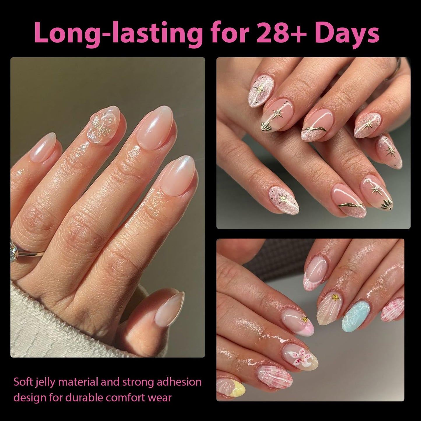 UNA GELLA Extra Short Almond Nail Tips Full Cover 504PCS Gel Nail Tips Short Almond Shaped Nails Tips Soft Gelly Gel Clear Fake Nails Tip for Acrylic Nail Tip Soak Off Home DIY Salon Nails 12 Sizes-BrightBean Baby