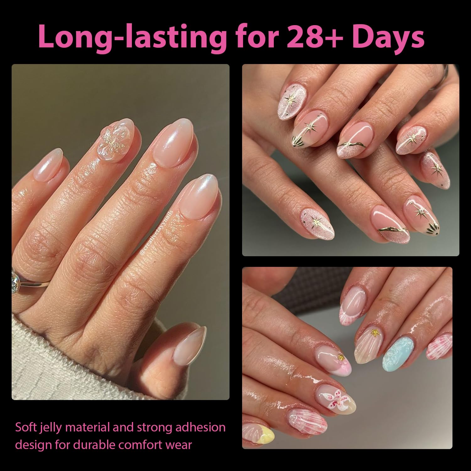 UNA GELLA Extra Short Almond Nail Tips Full Cover 504PCS Gel Nail Tips Short Almond Shaped Nails Tips Soft Gelly Gel Clear Fake Nails Tip for Acrylic Nail Tip Soak Off Home DIY Salon Nails 12 Sizes-BrightBean Baby