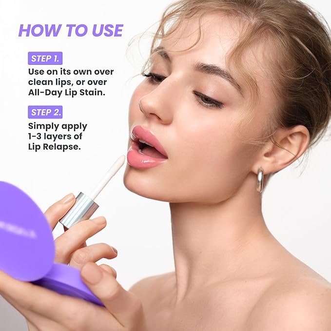 Wonderskin Lip Relapse Plumping Gloss – Lip Plumper Gloss for Fuller-Looking Lips with Hydrating, Non-Sticky, High-Shine Finish-BrightBean Baby