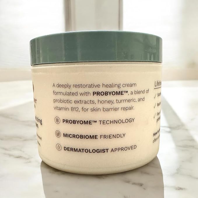 Yobee Body & Face Moisturizing Cream for Dry, Sensitive Skin | Probiotic extracts, Honey, Turmeric, Vitamin B12, Ceramides, Shea Butter | Fragrance Free | For Kids & Adults (3)-BrightBean Baby