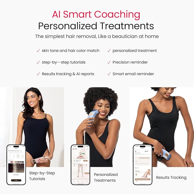 IPL Laser Hair Removal for Women and Men, 2 Lights, 2℃, 16.6 cm² Sapphire Ice Cooling for Sensitive Skin, 4-Pulse Mode for Ingrown Hair, Bikini, Face, Body Permanent Epilator Home Hair Removal Device-BrightBean Baby