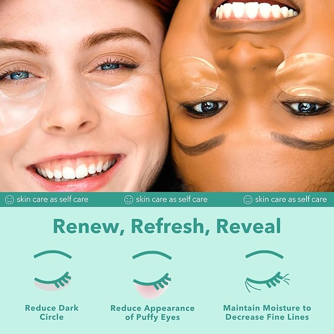 Patchology Rejuvenating Under Eye Gels - Hydrating Eye Mask w/Caffeine, Hydrolyzed Collagen & Centella Asiatica- Under Eye Patches For Dark Circles - Minimize Puffiness & Wrinkle Reducer - 30 Pairs-BrightBean Baby