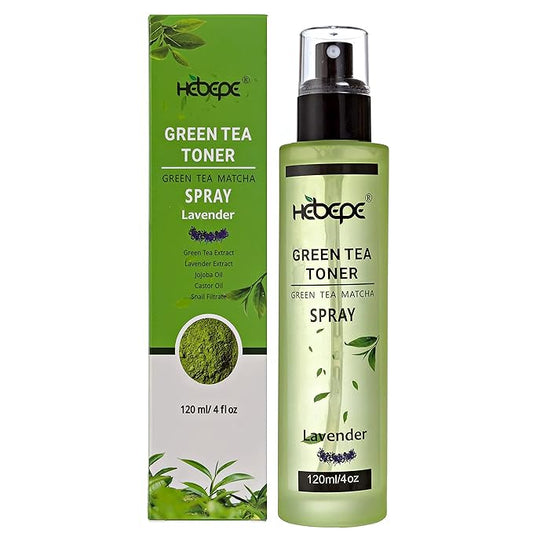 Green Tea Matcha Facial Toner Mist with Lavender, Refreshing, and Soothing Face Toner, with Jojoba Oil, Castor Oil, Snail Filtrate,120ml-BrightBean Baby