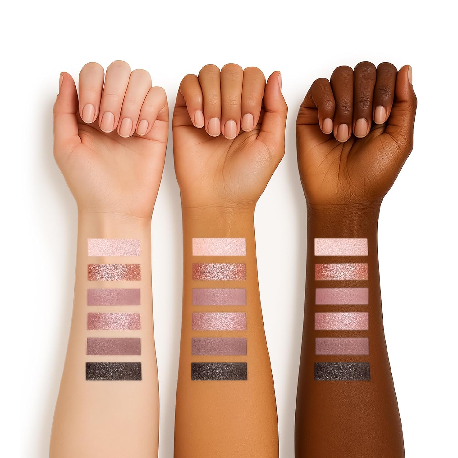 6 Colors Mini Eyeshadow Makeup Palette Rosy Neutral Nude Eye Shadow Shimmer & Matte Make Up Pallet with Mirror Highly Pigmented Long Lasting Waterproof Travel Size Gift Kit 02-BrightBean Baby