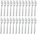 Pleafind 24-Pcs Dinner Forks, 7.1 Inch Forks Silverware, Silverware Forks, Stainless Steel Forks, Mirror Polished Forks Silverware Set, Forks Use for Home, Kitchen or Restaurant, Dishwasher Safe