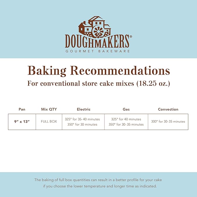 Doughmakers 9" x 13" Cake Commercial Grade Aluminum Bake Pan