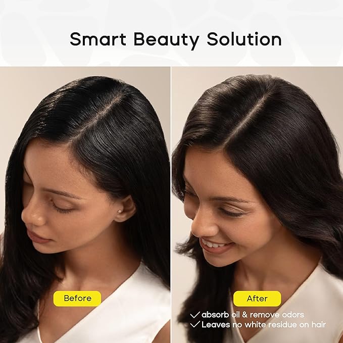 Dry Shampoo for Women, Travel Size Dry Shampoo Spray for Dark Hair Leaves No White Residue, Absorb Oils, Volumizing & Refresh Hair for 72 Hours, 2.03 Fl Oz-BrightBean Baby