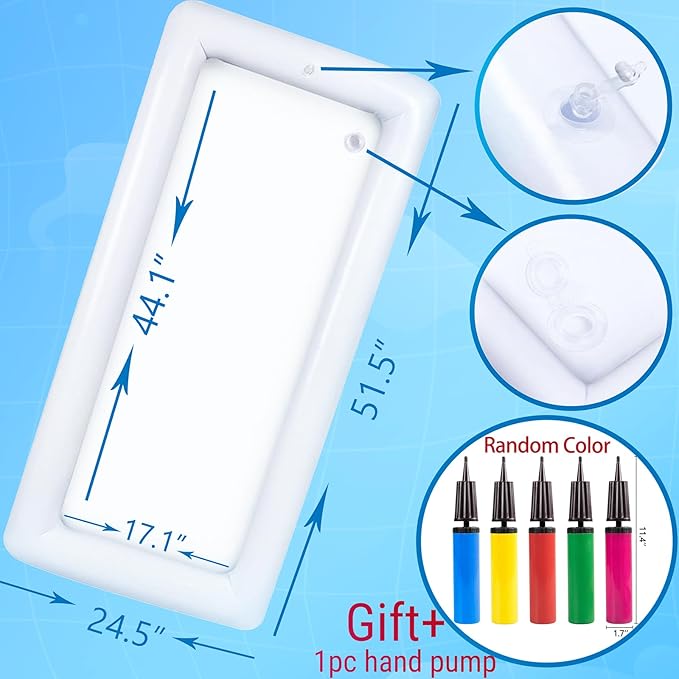 3PCS Inflatable Serving Trays Salad Ice Bar Food Drink Containers - BBQ Picnic Pool Party Supplies Buffet Luau Cooler,with a Drain Plug