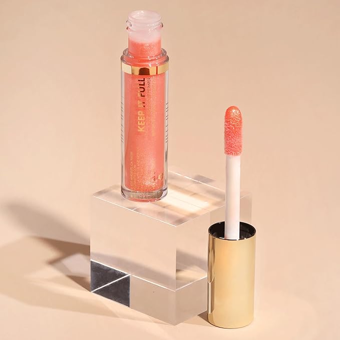 Milani Keep It Full Nourishing Lip Plumper (0.13 Fl. Oz.) Cruelty-Free Lip Gloss for Soft, Fuller-Looking Lips (Nude Shimmer)-BrightBean Baby