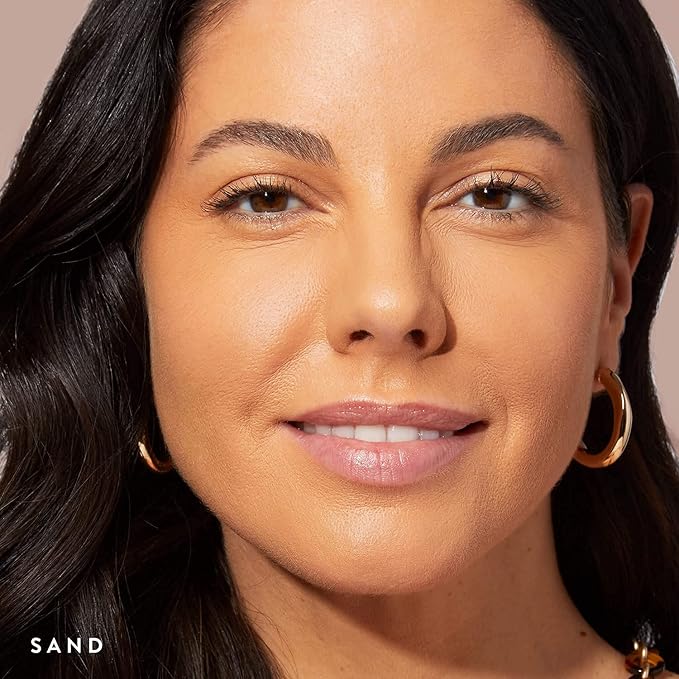 LAURA GELLER NEW YORK Baked Double Take Powder Foundation - Sand - Buildable Medium to Full Coverage - Matte Finish-BrightBean Baby